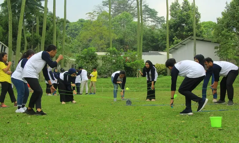 Aktivitas Gathering di Leuweung Geledegan Ecolodge Bogor